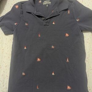 Crewcuts Navy Polo with Sailboat Embroidery